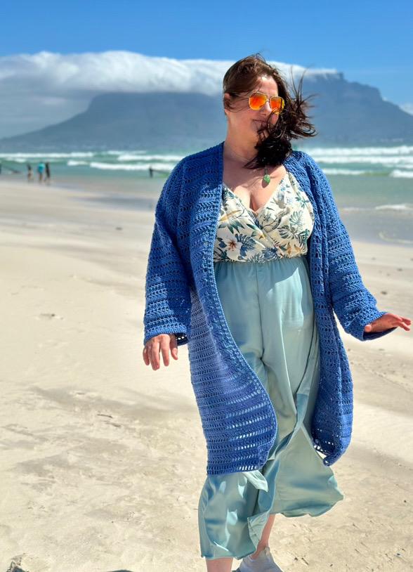 Noughts and Crosses Cardigan - crochet pattern - downloadable PDF