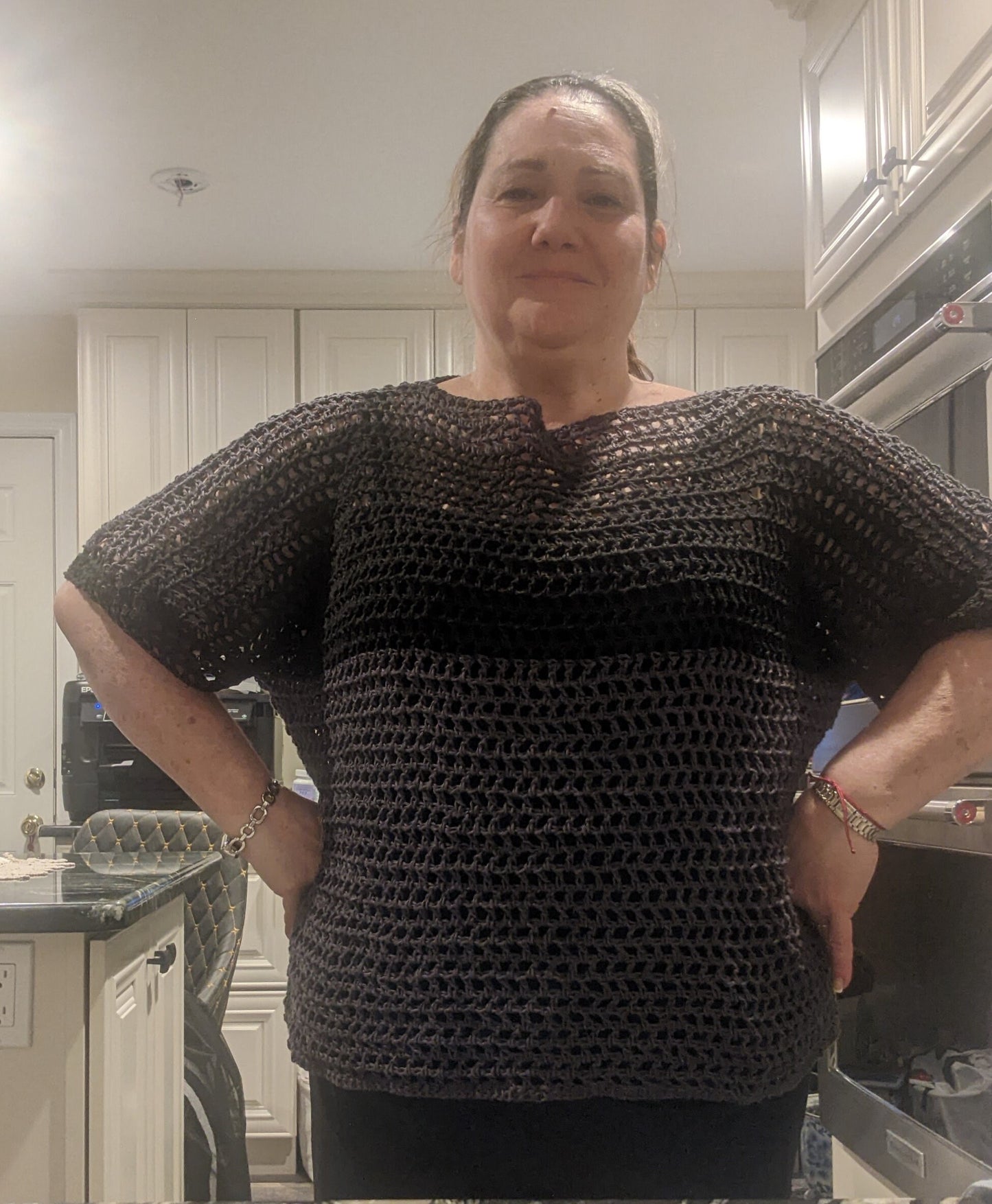 Sea Breeze Tee - beginner friendly crochet pattern - downloadable PDF / Quick crochet project