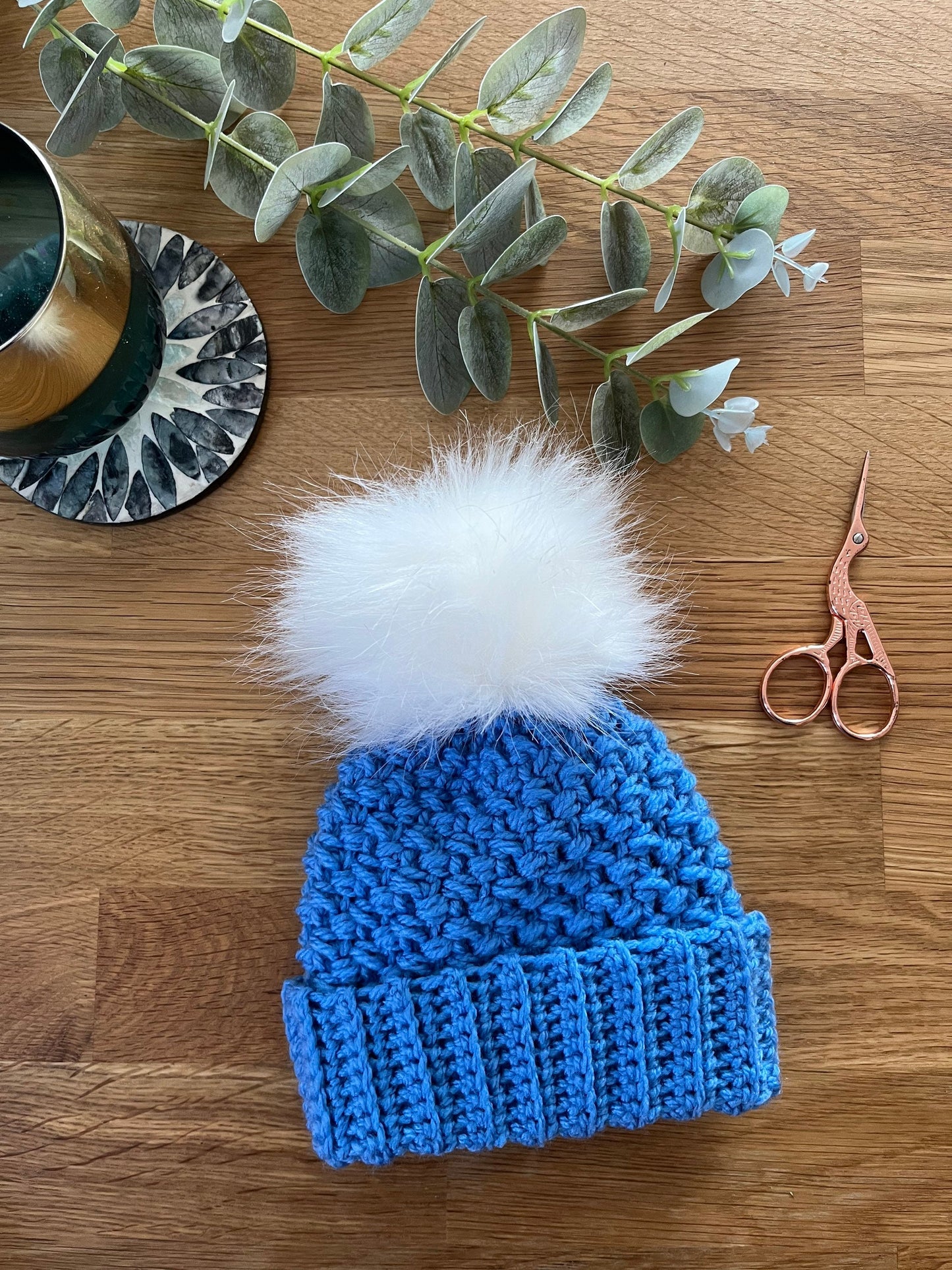 Berry Cosy Beanie crochet pattern - downloadable PDF