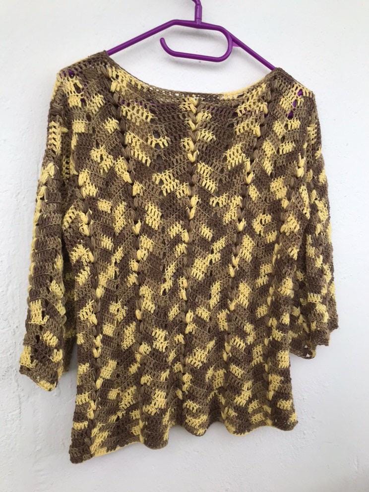 Riptide Jumper - crochet pattern - downloadable PDF