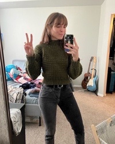 Cosy Rosie jumper/sweater - crochet pattern - downloadable PDF