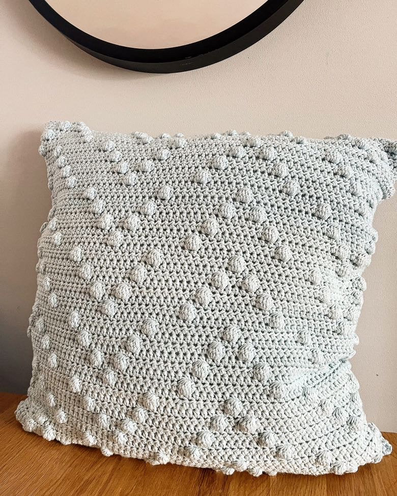 Boho cushion cover modern crochet pattern - downloadable PDF