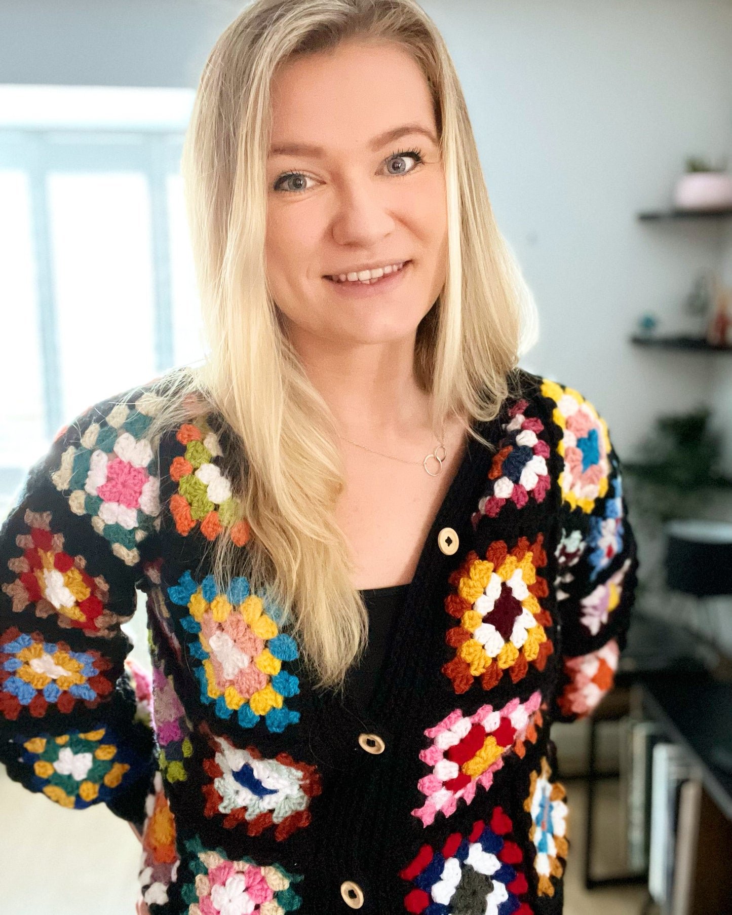 Granny Square Cardigan - crochet pattern - downloadable PDF