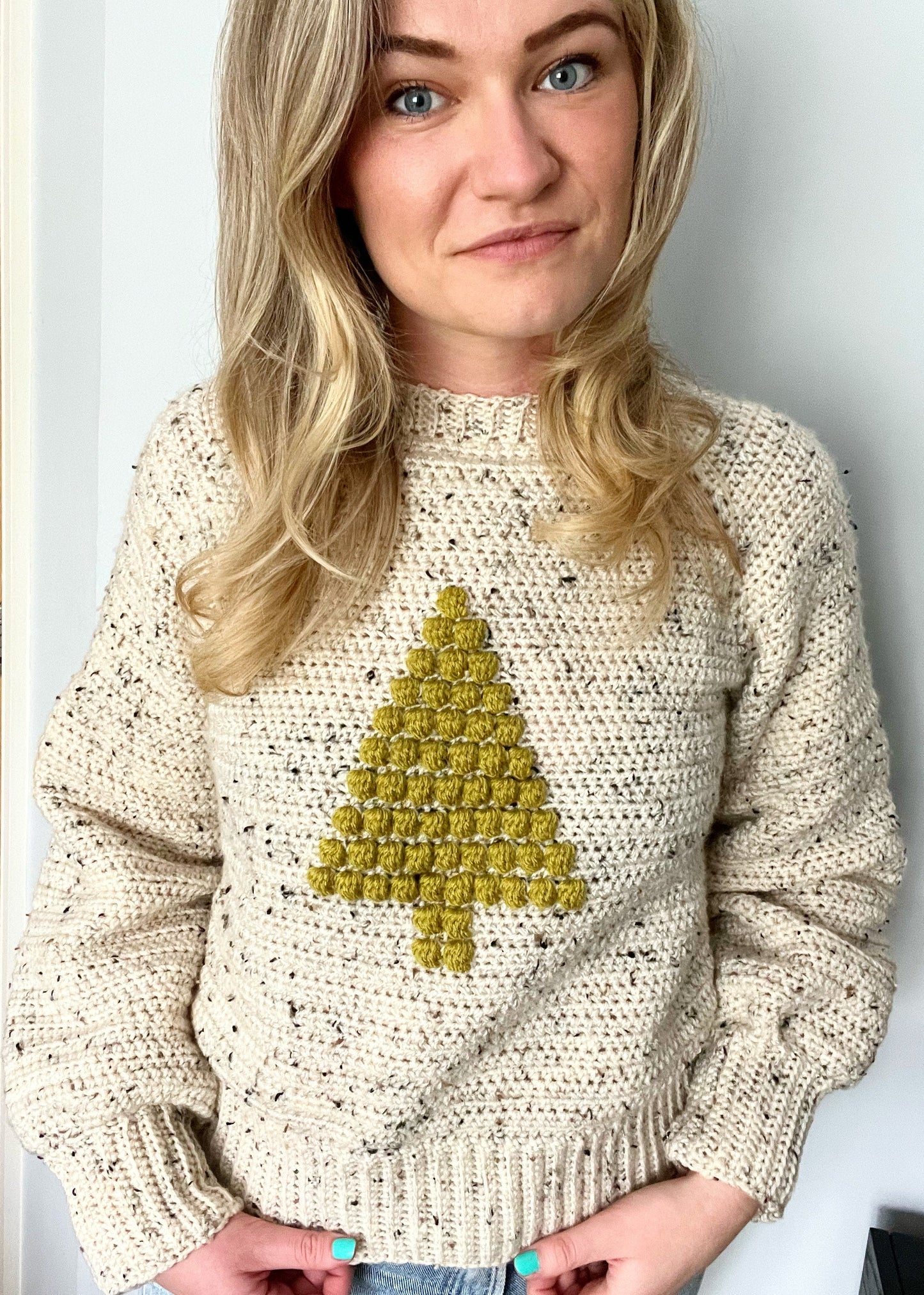 Christmas Tree Jumper - Adult crochet pattern - downloadable PDF