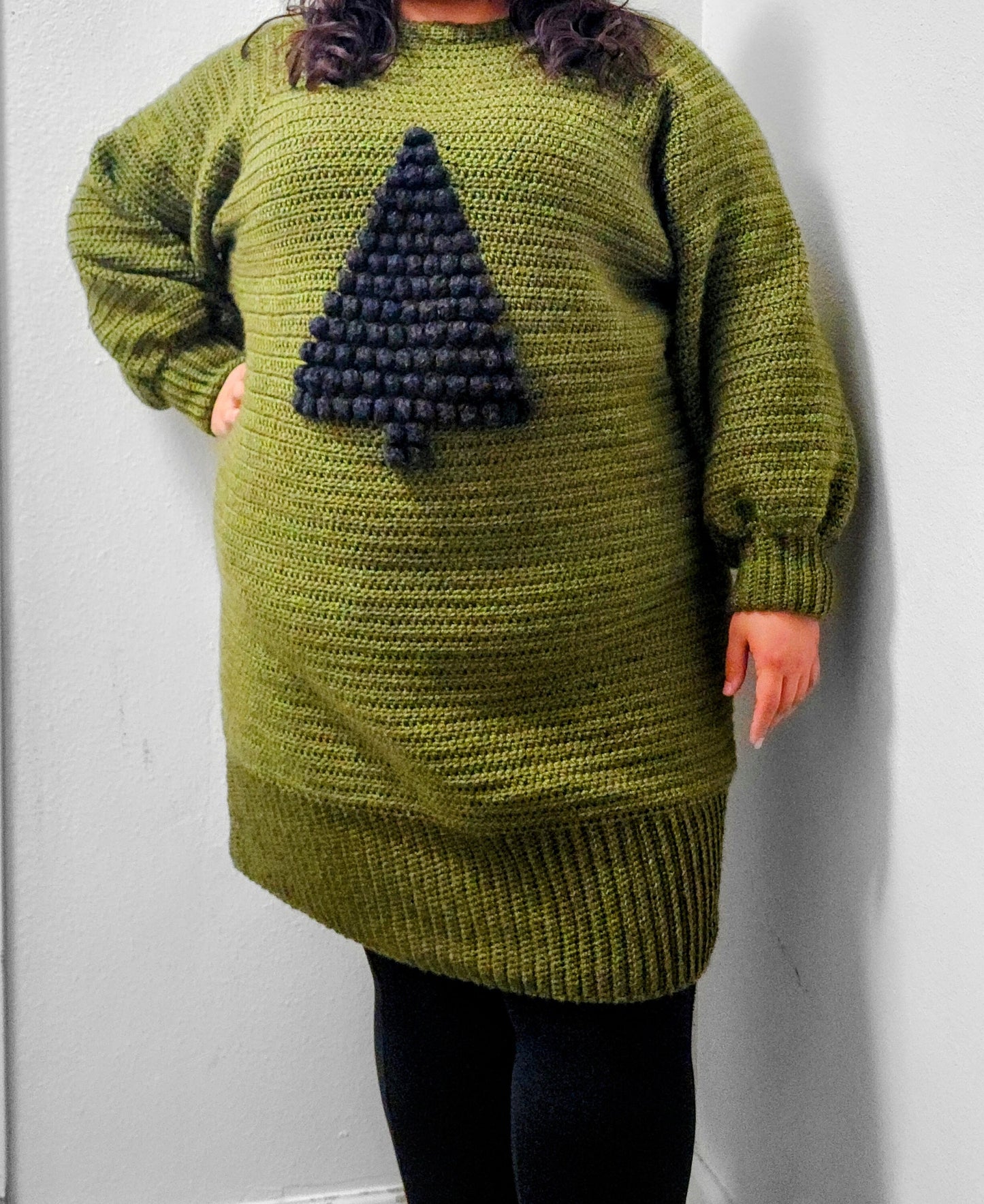 Christmas Tree Jumper - Adult crochet pattern - downloadable PDF