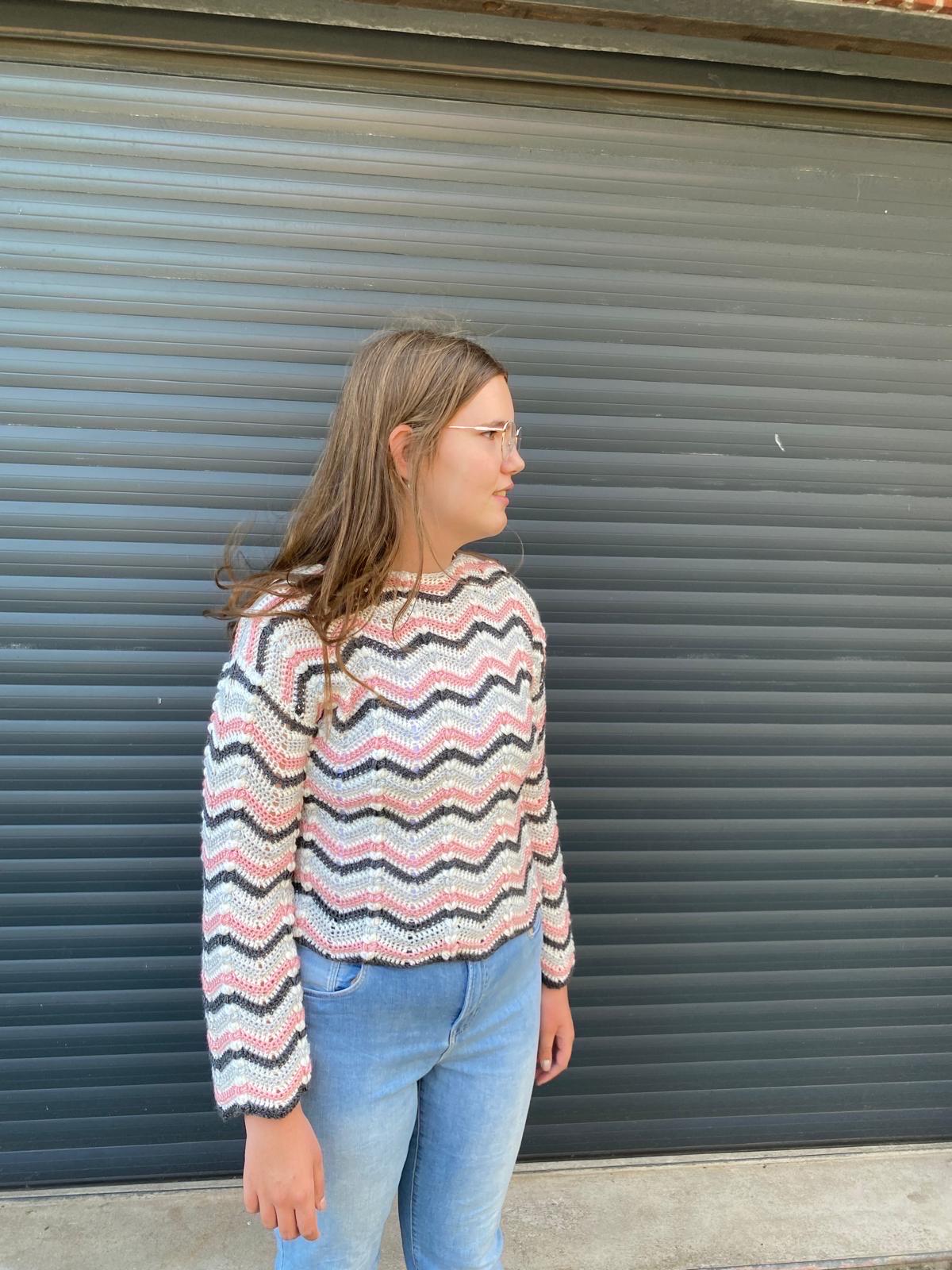 Riptide Jumper - crochet pattern - downloadable PDF