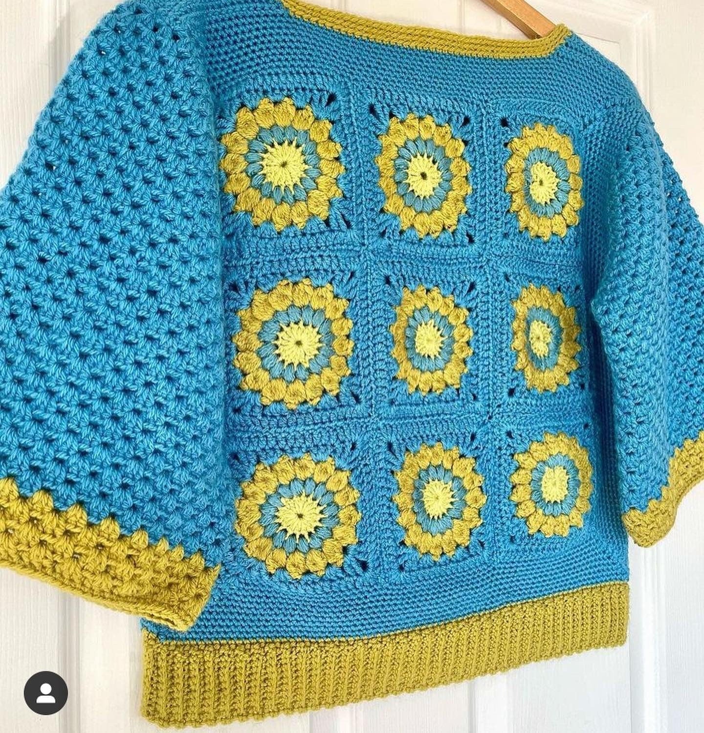 Sundown pullover - crochet pattern - downloadable PDF