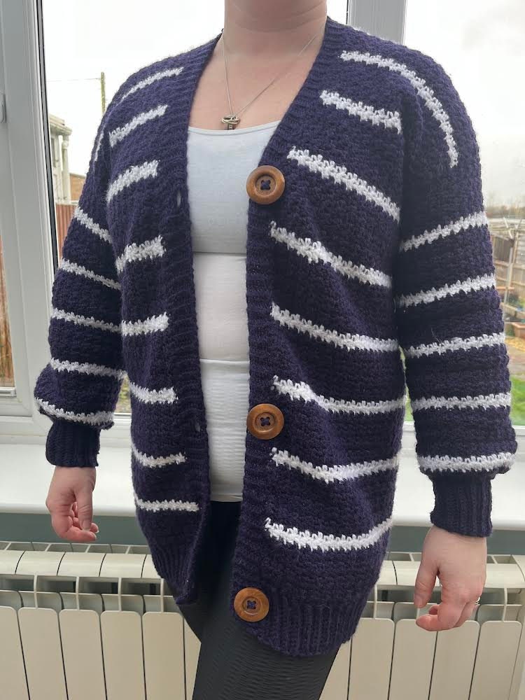 Sail away cardigan - crochet pattern - downloadable PDF
