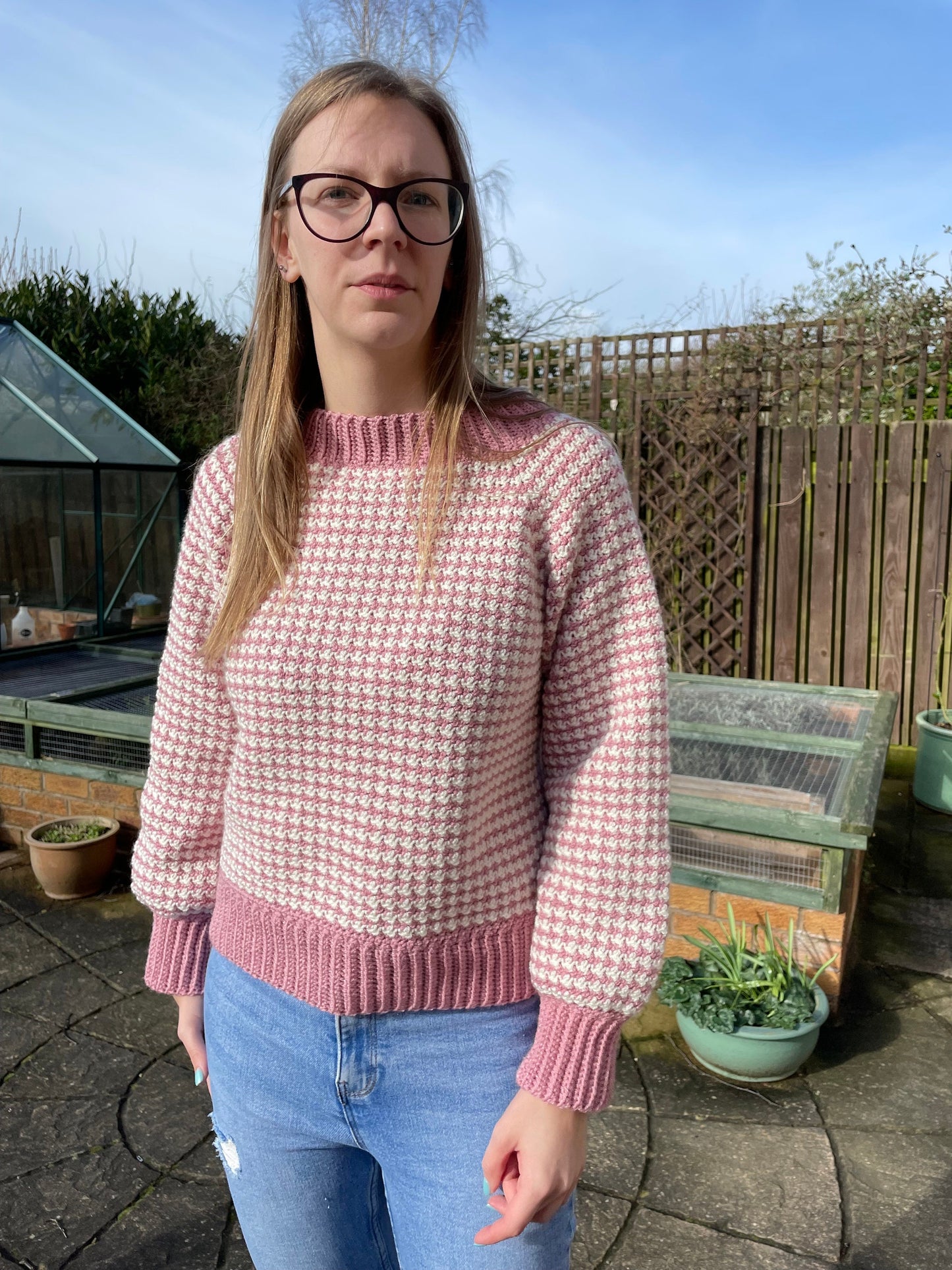 Inside out jumper/sweater - crochet pattern - downloadable PDF