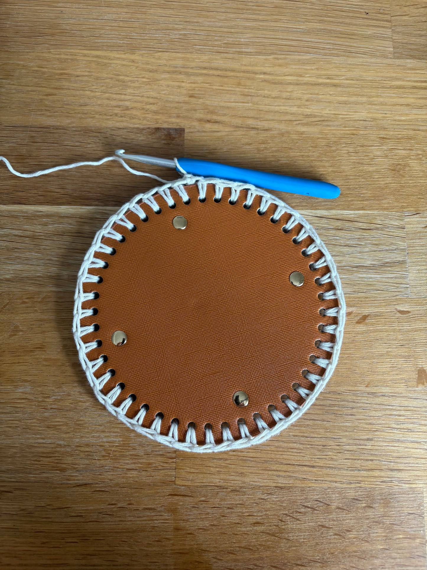 PU leather bag base and strap
