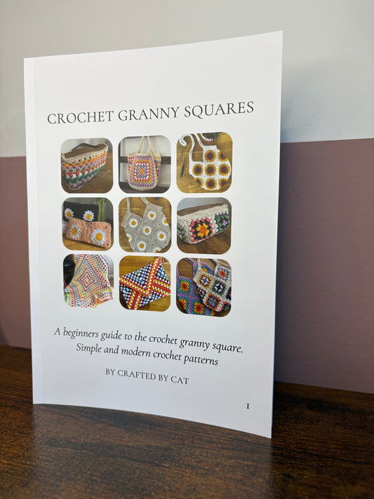 Crochet Granny Squares - pattern book - (physical copy) - 10 simple patterns