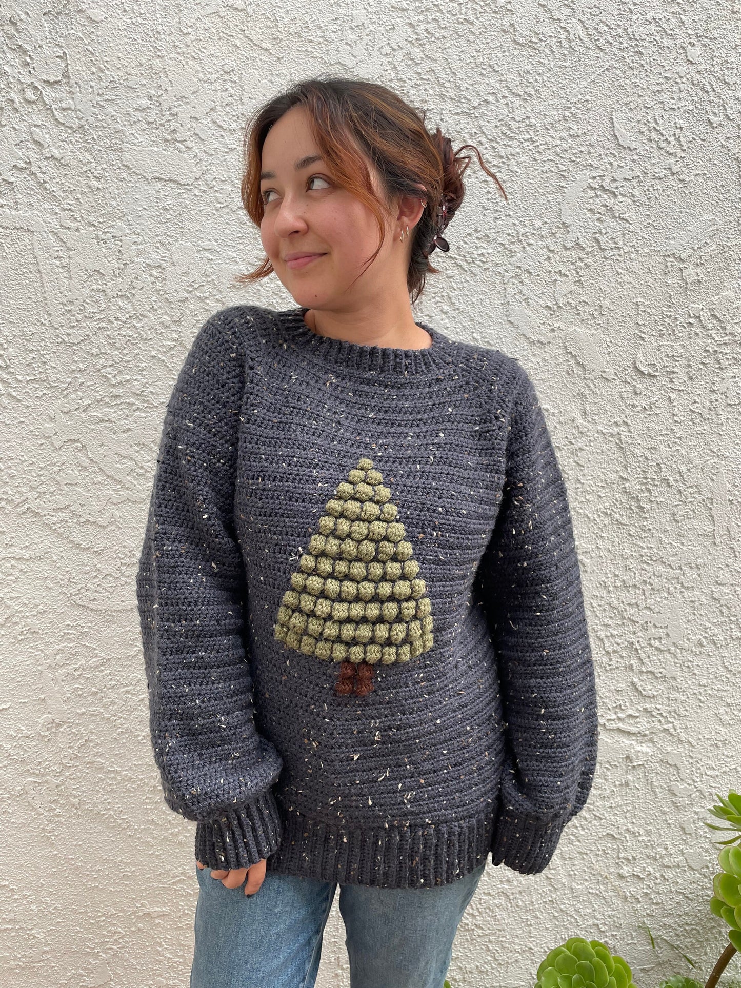 Christmas Tree Jumper - Adult crochet pattern - downloadable PDF