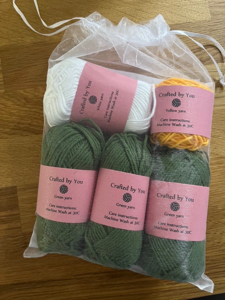 Daisy tote bag crochet kit - perfect gift for crafty beginners!