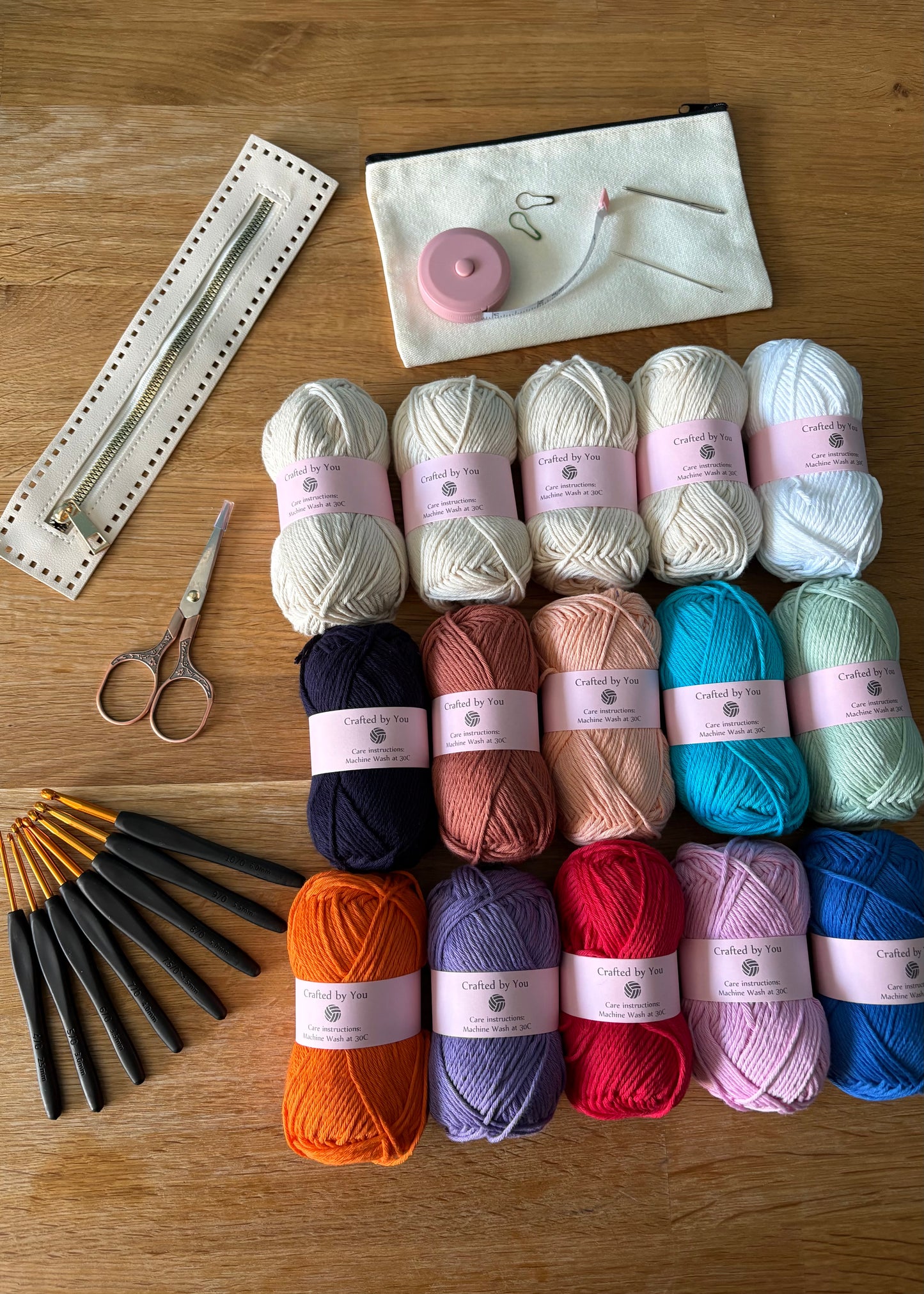 Complete crochet starter kit - perfect gift for a crafty beginner