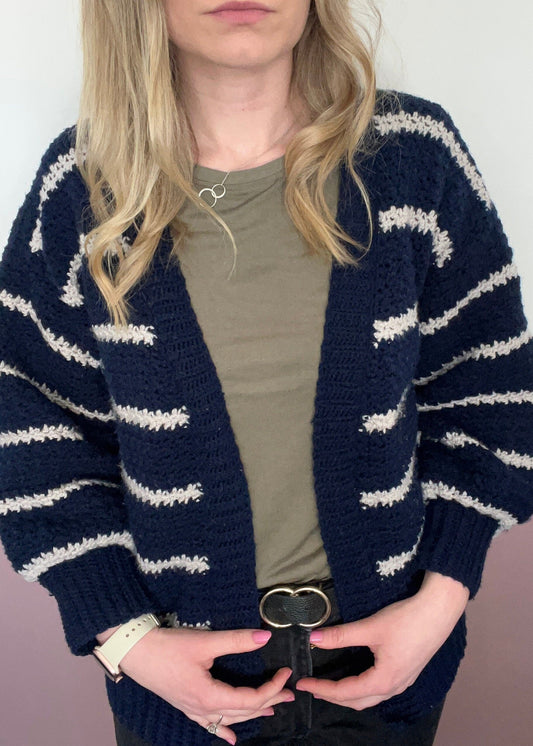 Sail away cardigan - crochet pattern - downloadable PDF