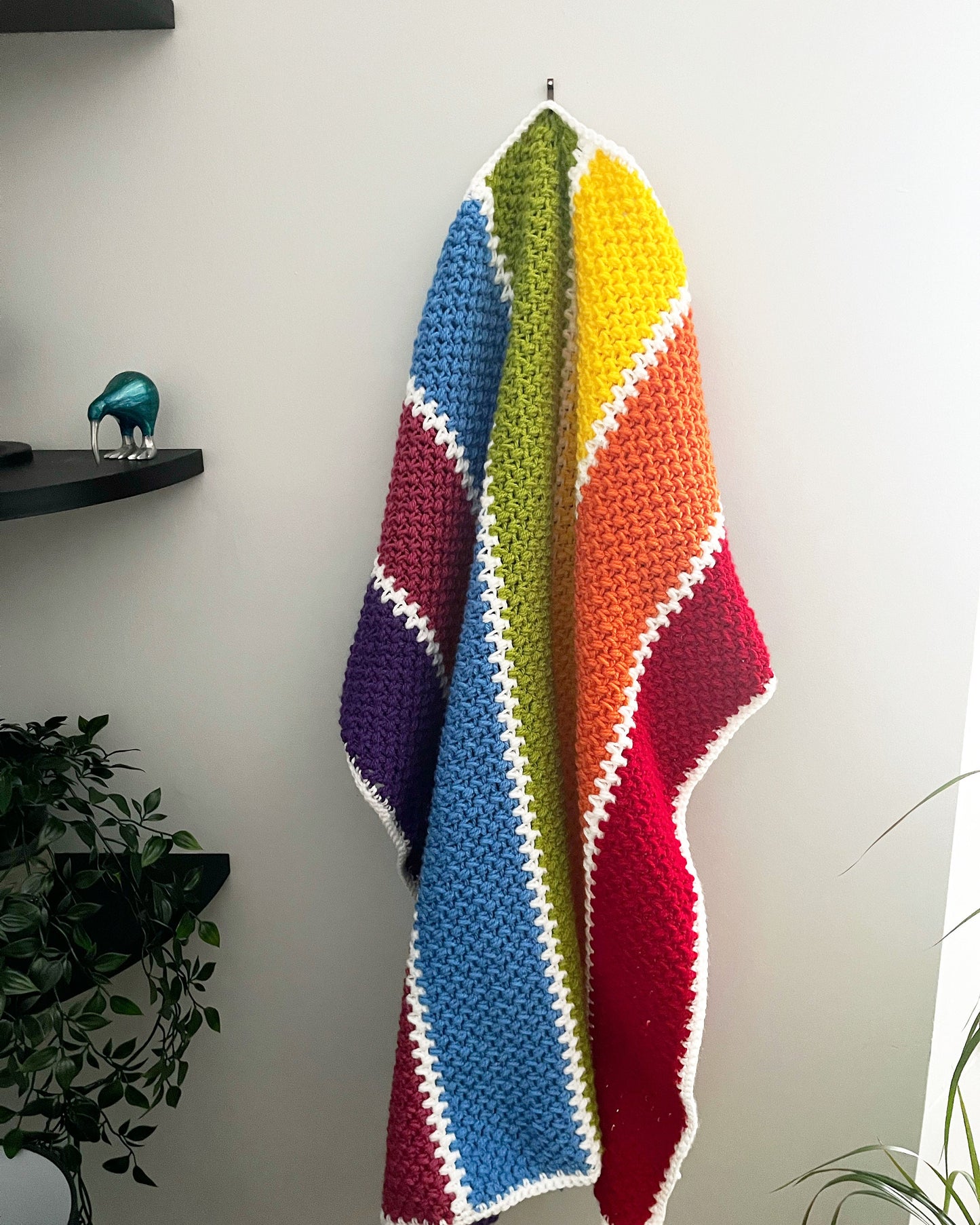 Berry cosy blanket crochet pattern - downloadable PDF