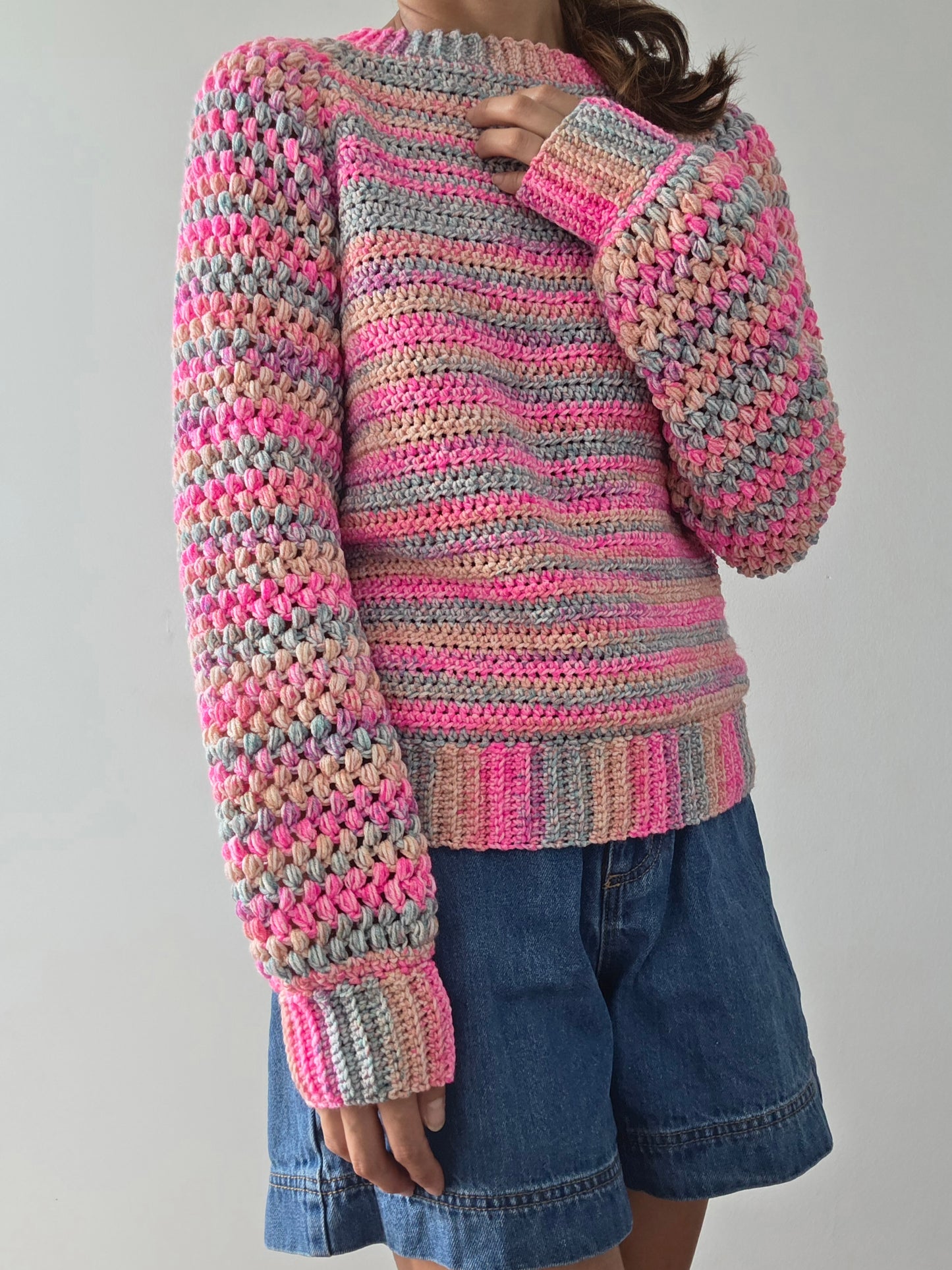 Cloud Nine jumper - crochet pattern - downloadable PDF