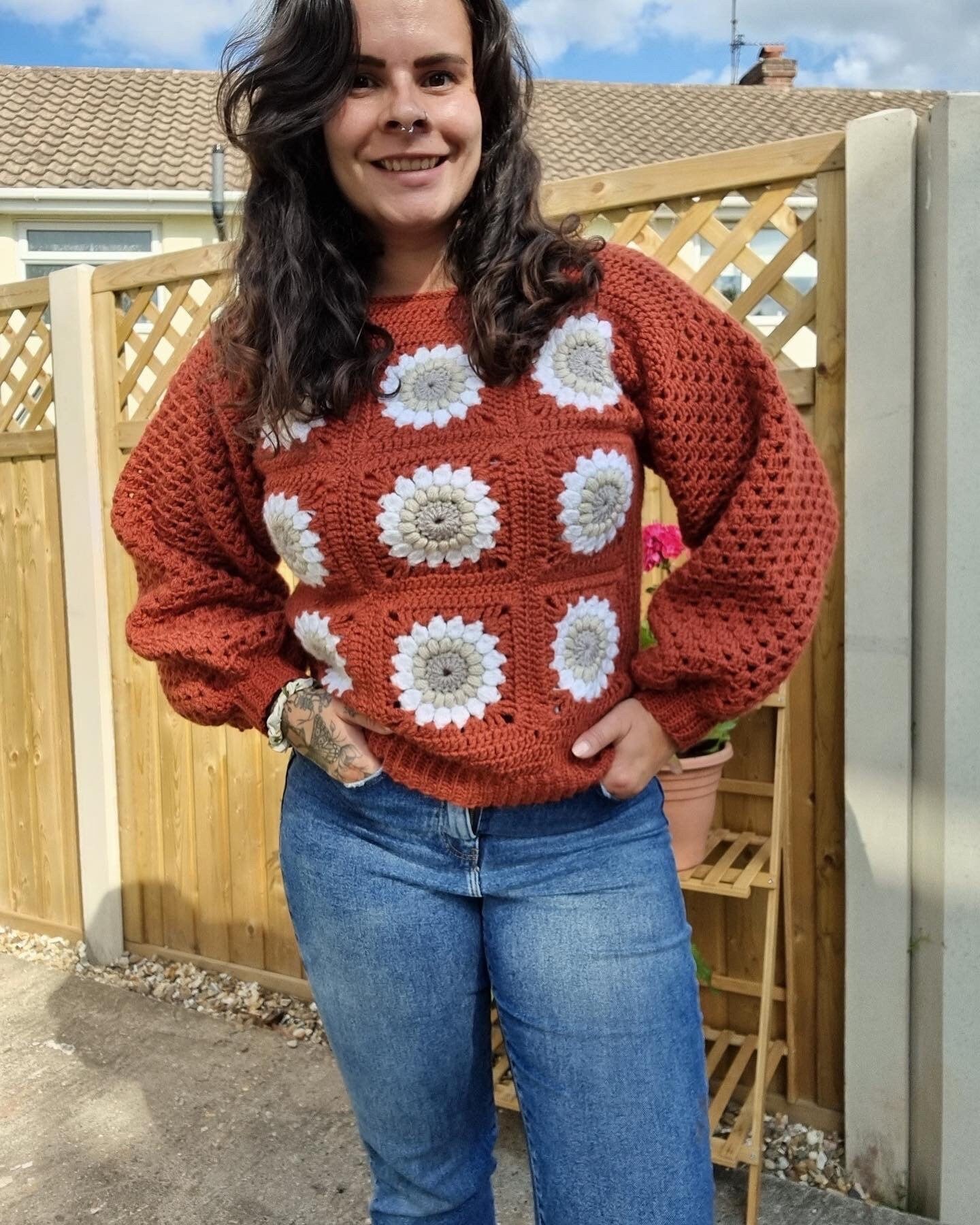 Sundown pullover - crochet pattern - downloadable PDF