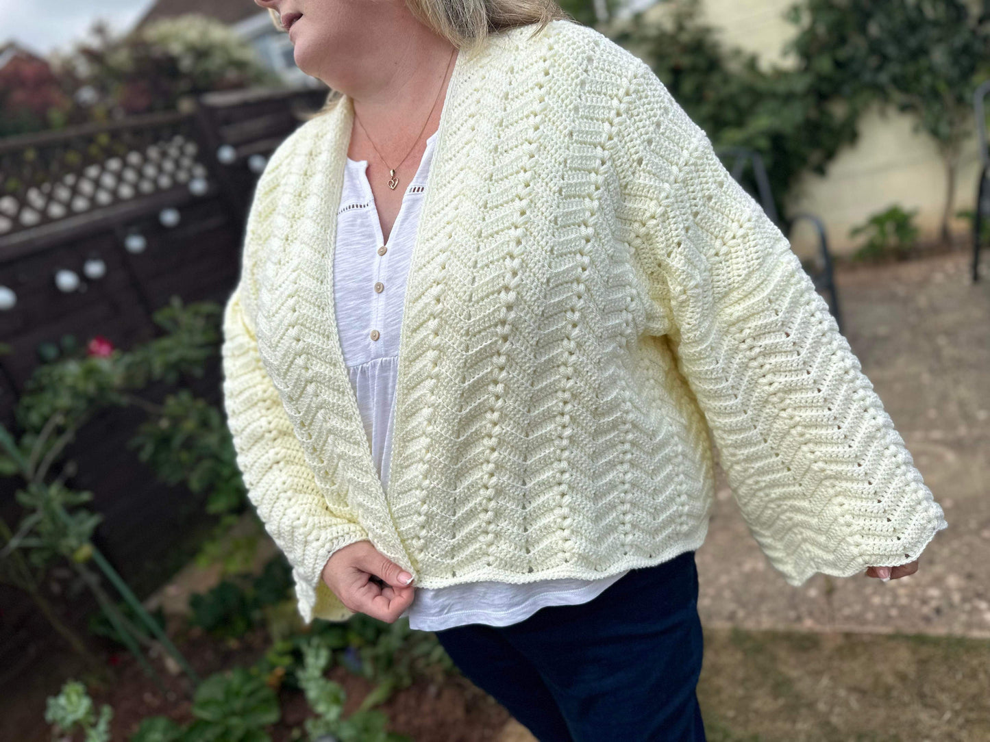 Riptide Cardigan - crochet pattern - downloadable PDF