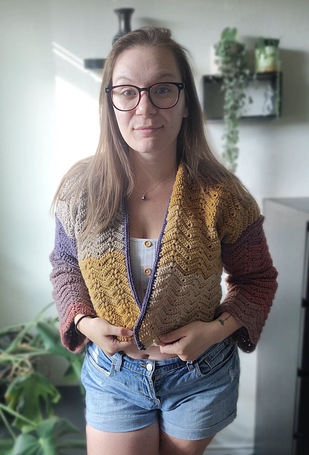 Riptide Cardigan - crochet pattern - downloadable PDF