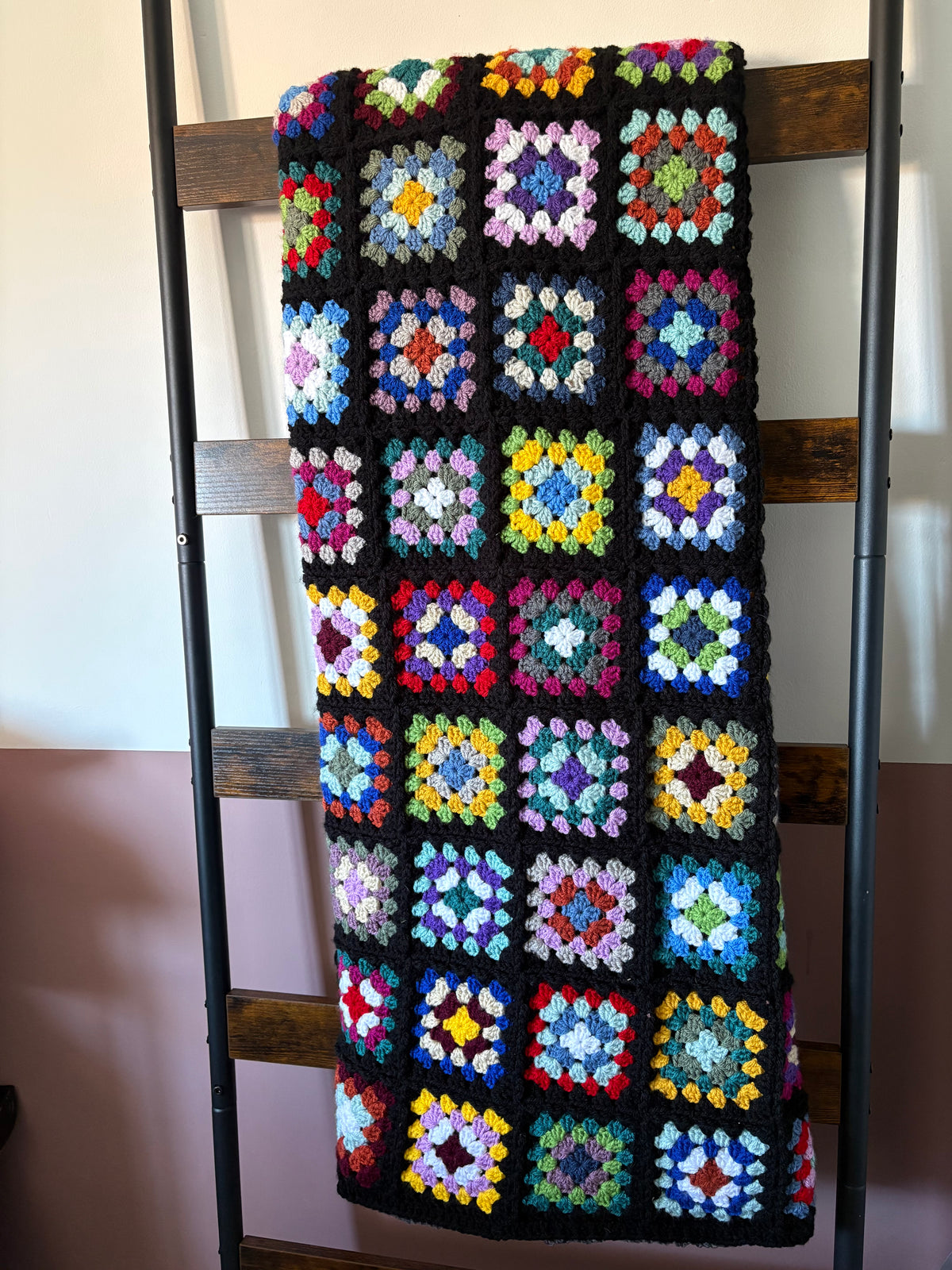 Granny Squares blanket crochet pattern - downloadable PDF