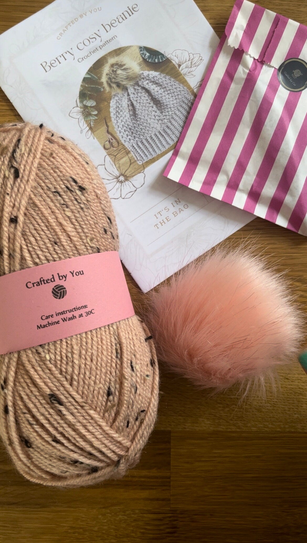 Beanie hat crochet kit - perfect gift for crafty beginners!