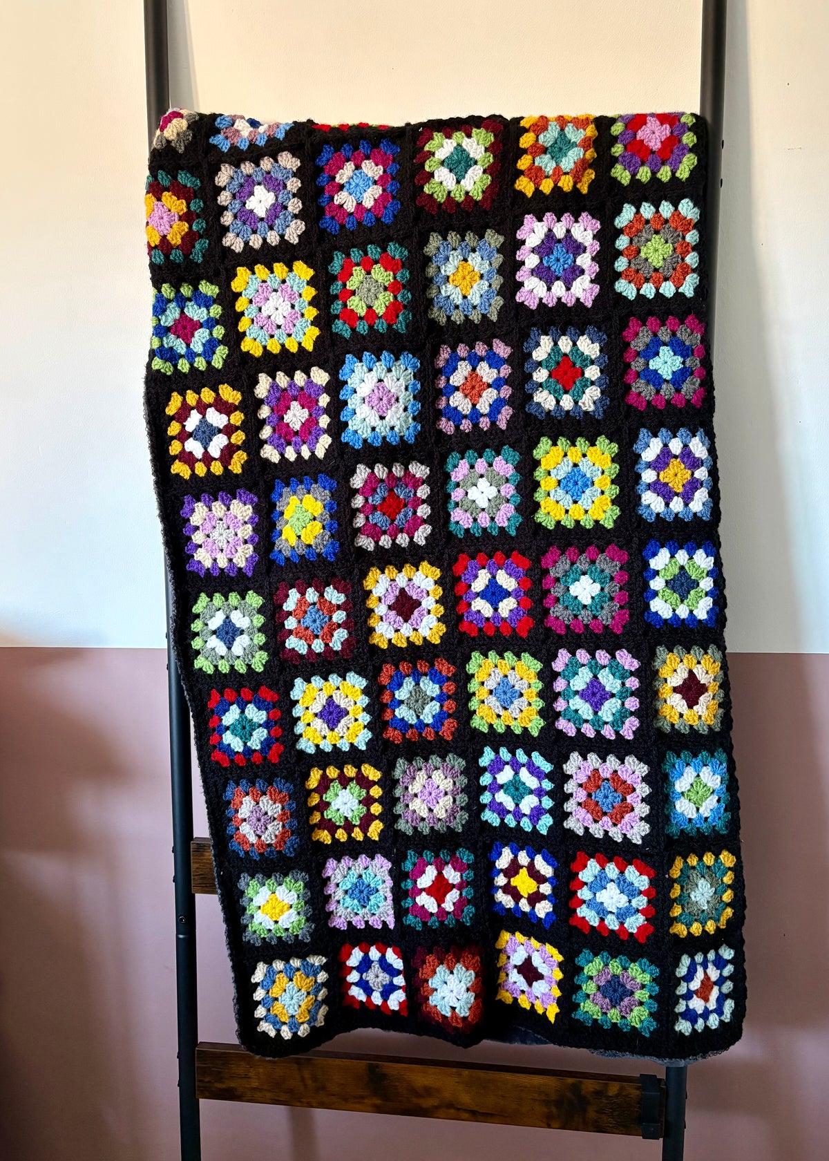Granny Squares blanket crochet pattern - downloadable PDF