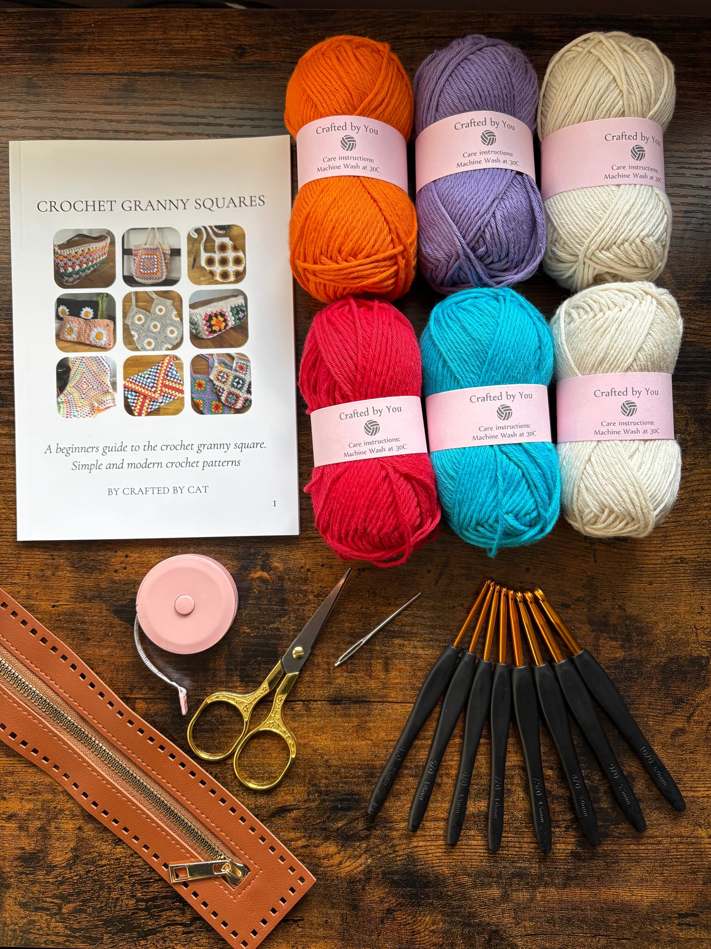 Complete crochet starter kit - perfect gift for a crafty beginner