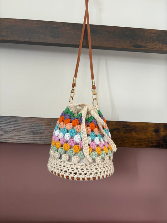 Granny Bucket Bag crochet pattern - downloadable PDF
