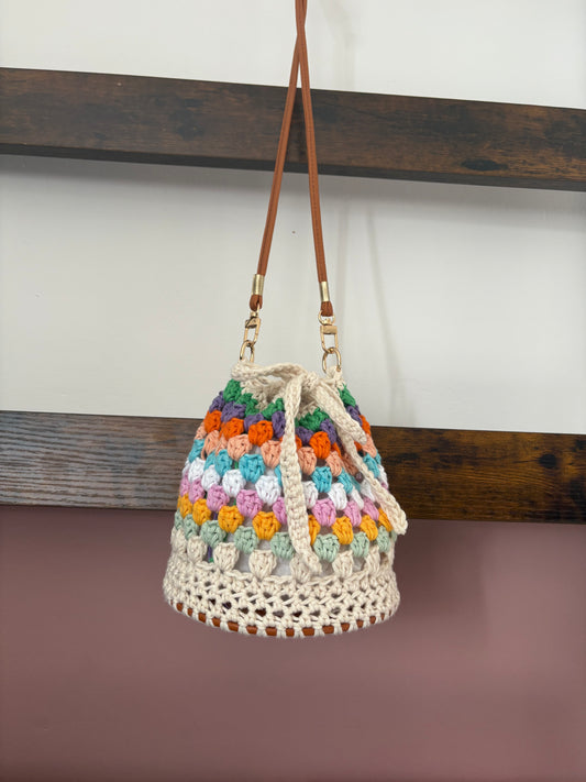 Granny Bucket Bag crochet pattern - downloadable PDF