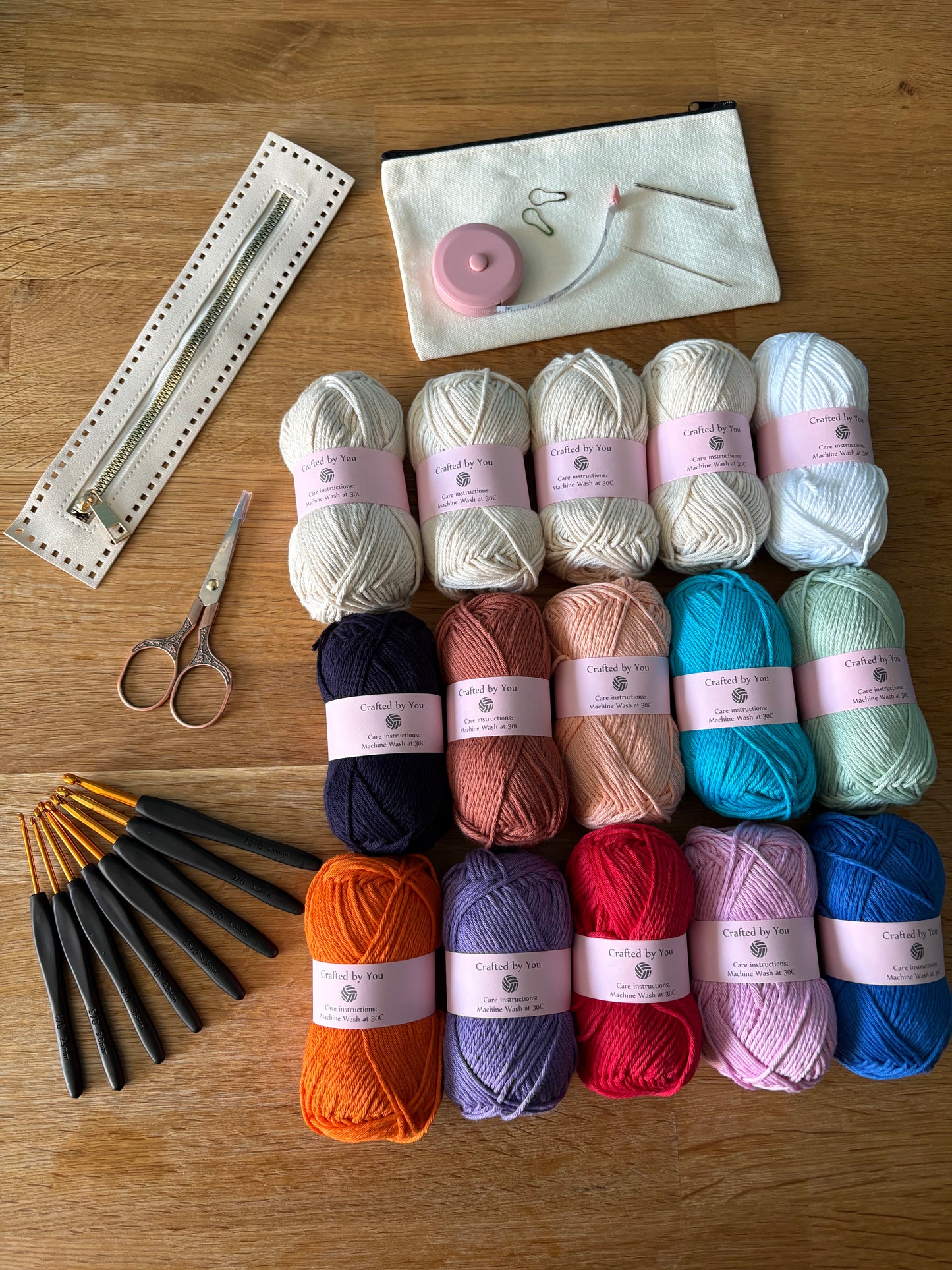 Complete crochet starter kit - perfect gift for a crafty beginner