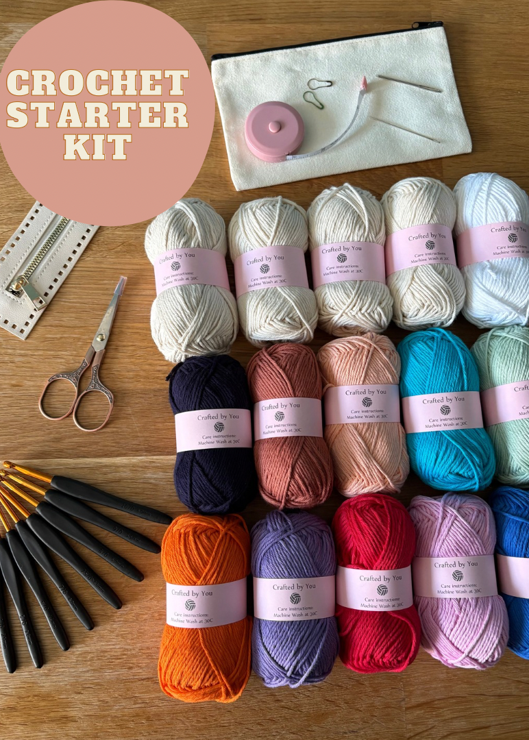 Complete crochet starter kit - perfect gift for a crafty beginner