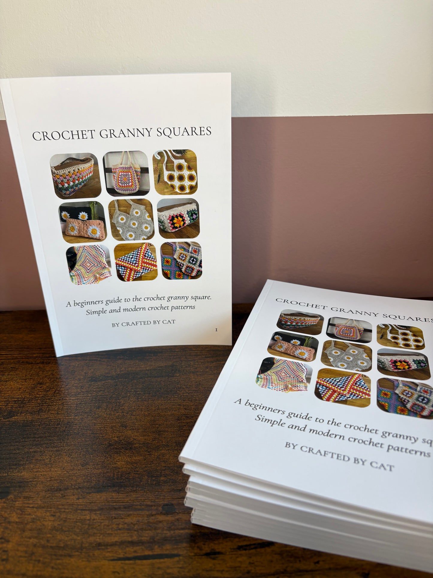 Crochet Granny Squares - pattern book - (physical copy) - 10 simple patterns