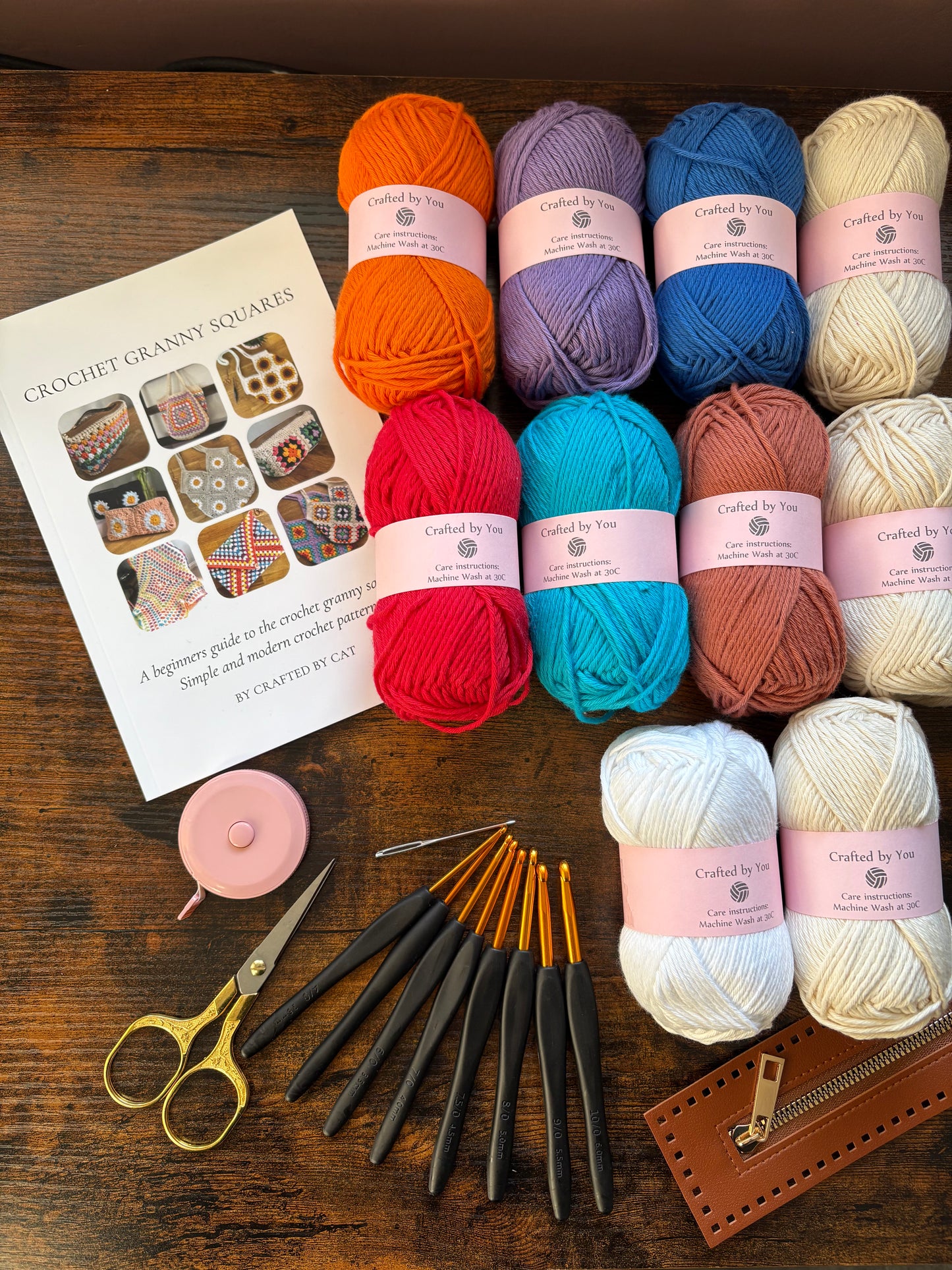Complete crochet starter kit - perfect gift for a crafty beginner