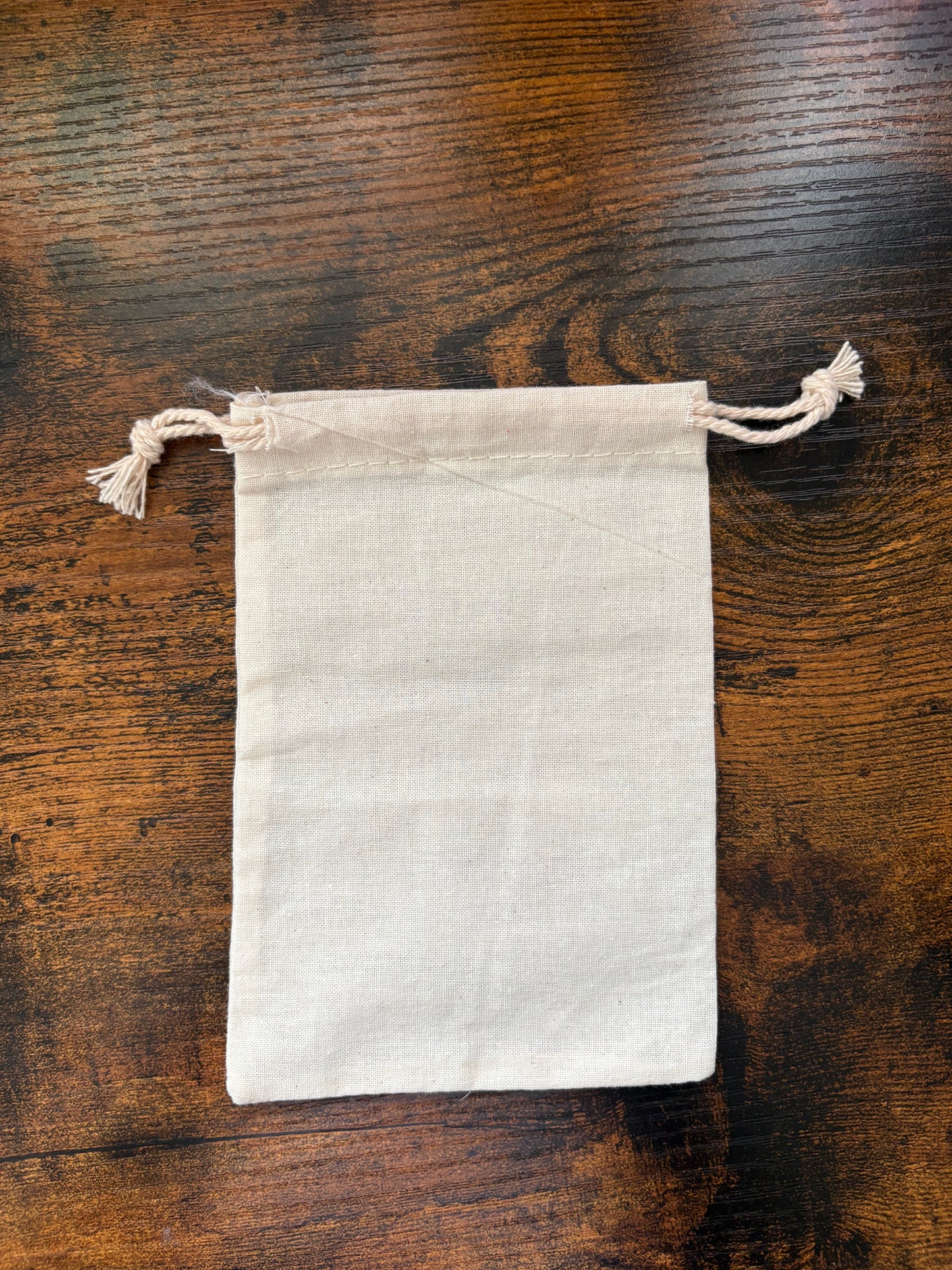 Canvas drawstring pouch