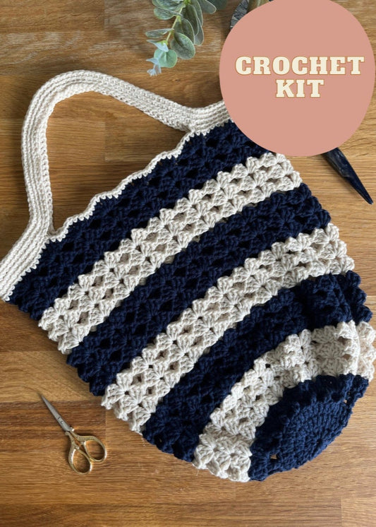 Market bag crochet kit - perfect gift for crafty beginners!