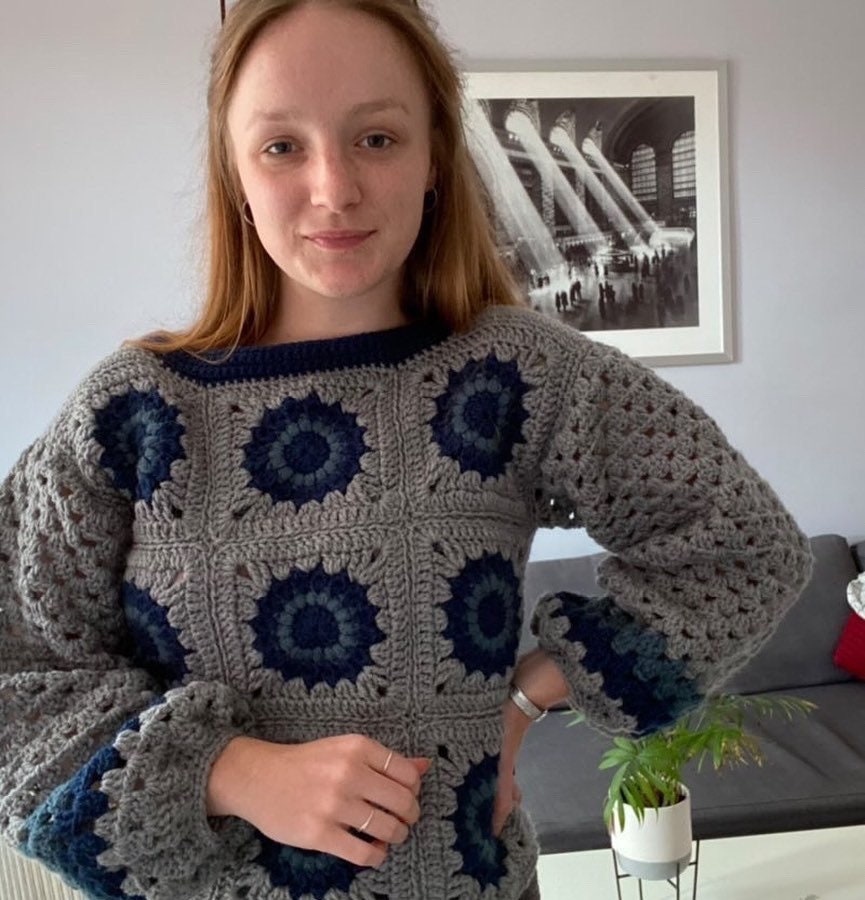 Sundown pullover - crochet pattern - downloadable PDF