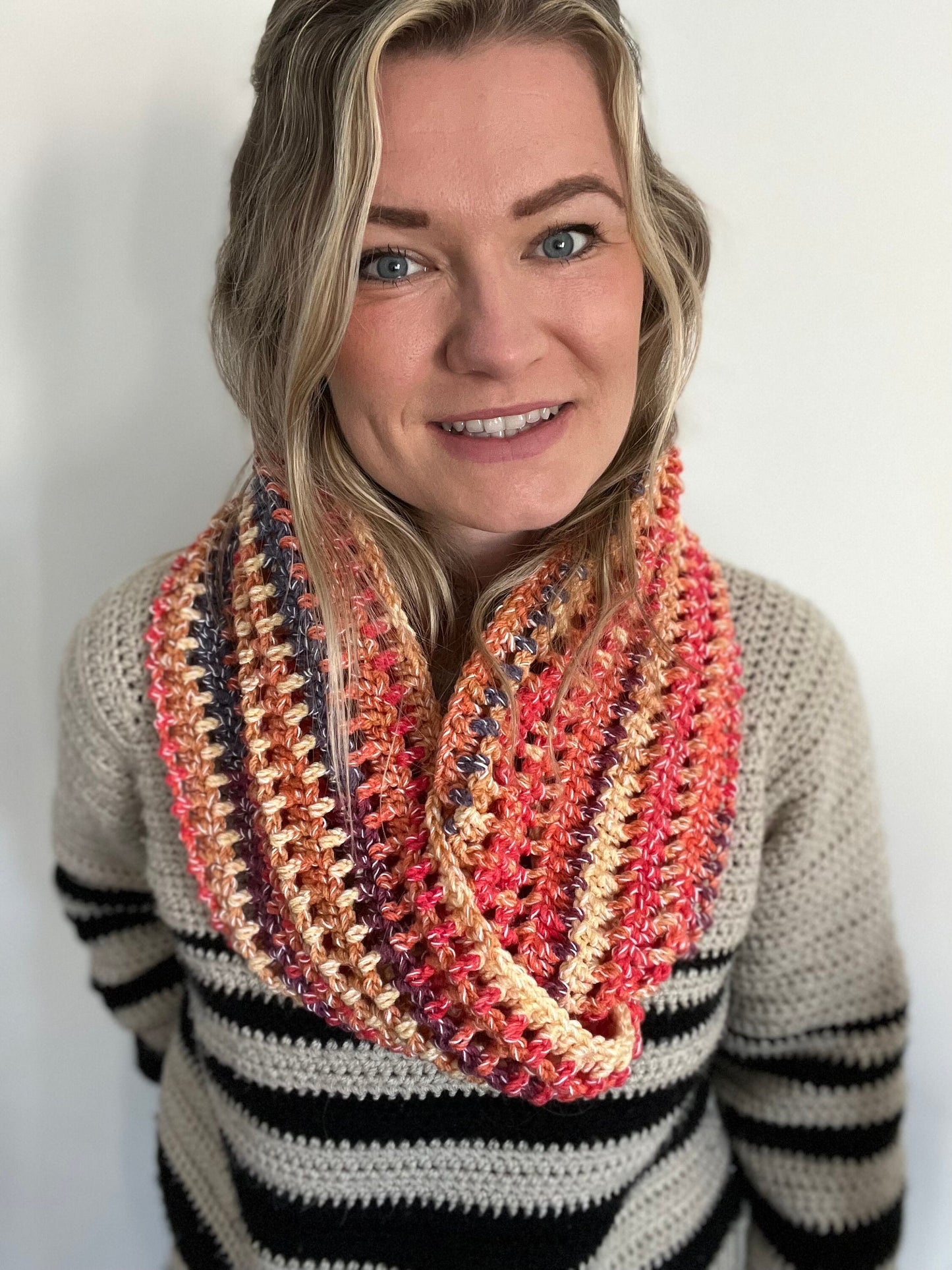 Roma Infinity Scarf crochet pattern - downloadable PDF
